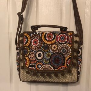 Woven crossbody bag